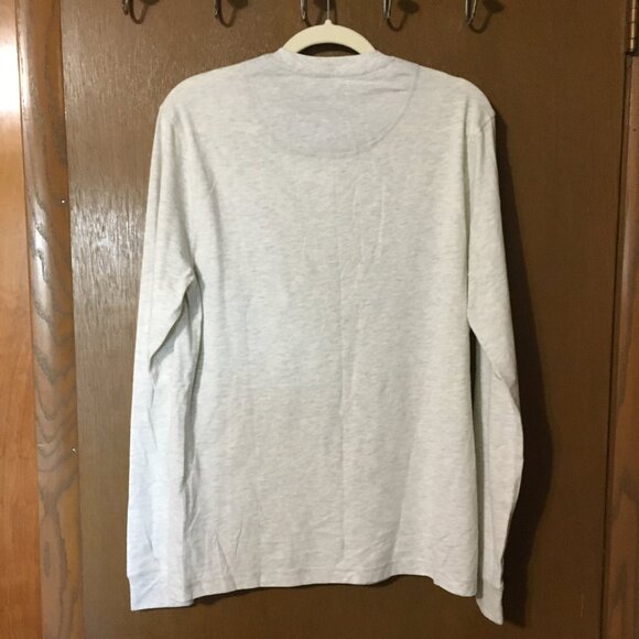 Weatherproof Vintage Men's Oatmeal Heather Long Sleeve Henley Top-S,NWT - Picture 4 of 8